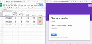 Use Array Formulas With Google Forms Data To Automate