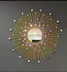 Gold Sunburst Mirror Bamboo Sunbeam