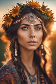stunningly beautiful hippie