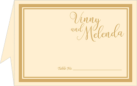Table Cards Place Cards Table Cards Templates