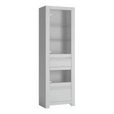My daughter needed a cabinet for her breyer horses so i needed to get to work. Abdabs Furniture Novi Tall Narrow Display Cabinet In Alpine White