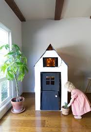 diy cardboard playhouse from a box