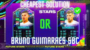 87 future stars bruno guimaraes player review! Bruno Guimaraes Future Stars Sbc Cheapest Solution Fifa 21 Youtube