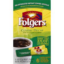 This is because the processes used to achieve both attributes are associated with a loss of flavor and intensity. Folgers Coffee Instant Crystals Classic Decaf Single Serve Packets 6 Ct Instacart