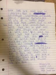 You Made Me A Total Dumbass Student Pens Brutal Letter To Fifth