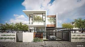 Modern Minimalist House Design with 4 Bedrooms - House And Decors gambar png