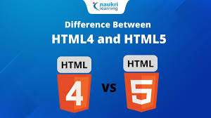 difference between html4 and html5