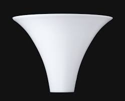 10 opal glass torchiere lamp shade