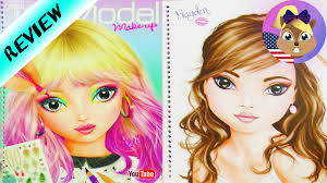 topmodel makeup coloring book pretty