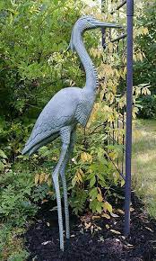 Blue Heron Decoy Garden Statue Hsb 02