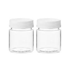 45ml clear plastic empty cosmetic jars