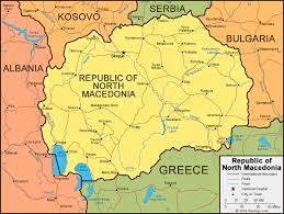 Its capital is skopje and it has more than 500. Republic Of North Macedonia Map And Satellite Image
