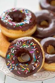Chocolate Donuts With Sprinkles gambar png