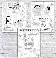 From barbie to batman and from dinosaurs to dr. Personalized Moana Birthday Party Coloring Pages Pdf File Not Instant Download Moana Birthday Party Coloring Pages Moana Birthday