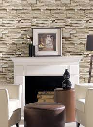 faux stone wallpaper wall coverings home