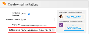 write a successful invitation email