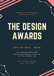 Award Invitation Card Design