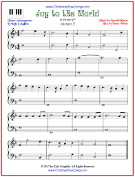 Here's a tutorial for this easy piano song: Joy To The World Piano Sheet Music Free Printable Pdf