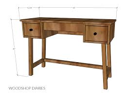 diy vanity desk with flip top