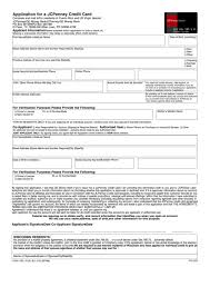 Jcpenney credit card customer service number. Fillable Application Form For A Jcpenney Credit Card Printable Pdf Download