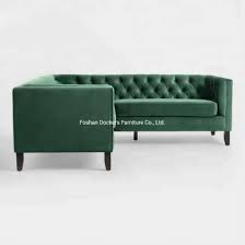 There's nothing like the comfort of sofas and couches to make room for family and friends. China Forest Green Sectional Sofa Wooden Fram Velvet Corner Furniture China Home Furniture Hotel Furniture