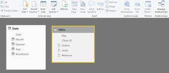 how to create a date table in power bi