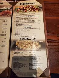 menu of longhorn steakhouse