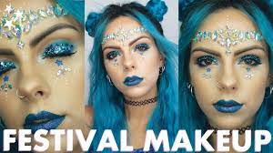 festival glitter makeup tutorial you