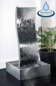 H180cm Double Sided Curved Water Wall