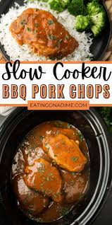 crock pot bbq pork chops slow cooker