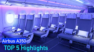 airbus a350 interior cabin tour of the
