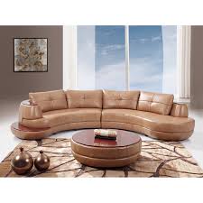 curved leather sectional sofas foter