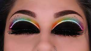 neon eye makeup tutorial