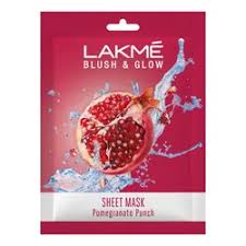 lakme blush glow pomegranate sheet