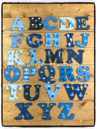 8cm wooden painted alphabet letters