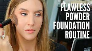 how to apply powder foundation without