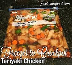 Teriyaki Chicken Crock Pot Freezer Meal gambar png