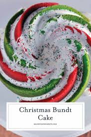 · this recipe will make 6 mini bundt cakes + one round 8 or 9 cake or one 10 bundt cake. Christmas Bundt Cake A Festive Red And Green Holiday Cake