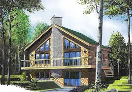 One Story 3 Bed Chalet House Plan