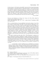 structure and justification in private law essays for peter birks abstract