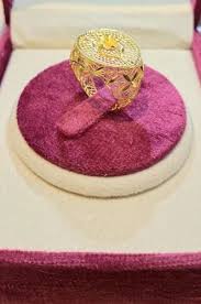 18kt modern turkish gold ring for men