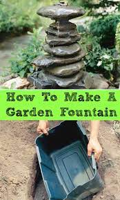 Make A Garden Fountain Out Of Anything