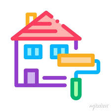 House Painting Icon Vector House