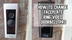 How to change the faceplate on your Ring Video Doorbell Pro DIY video #ring  #ringpro #ringdoorbell - YouTube