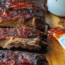 sticky barbeque oven baked ribs a
