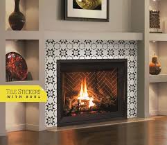 Geometric Tile Stickers For Fireplace
