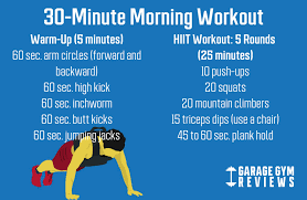 morning workout 30 minute get up and