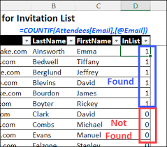 compare two excel lists to find new