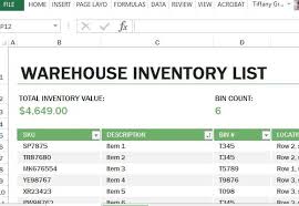 While this may seem like a simple issue, in practice it is difficult to figure out. Warehouse Inventory Excel Template