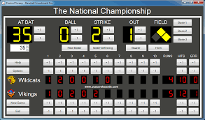 Runs for the guest and home teams, as well as the current inning are. Baseball Scoreboard Software Pro V2 Pc Scoreboards